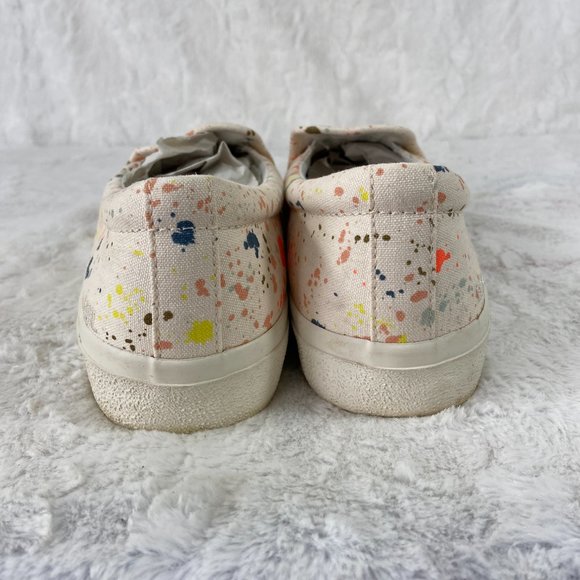 Madewell Sidewalk Slip-On Sneakers Womens 9M Paint Spattered Recycled Canvas - Picture 9 of 12